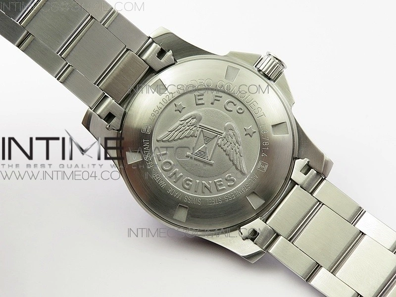 Conquest L3.840.4.56.6 Real Ceramic Bezel SS ZF 1:1 Best Edition Blue dial On SS Bracelet A2824
